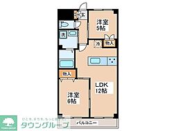 カーディナンス永山 6階3LDKの間取り