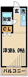 センチュリーユー ワンルームの間取図画像