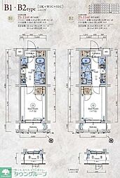 ジェノヴィア立川 1Kの間取図画像