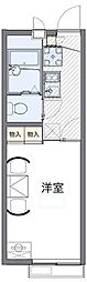 レオパレスクレスト 1Kの間取図画像