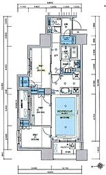 プレシス八王子レグリオ 3LDKの間取図画像