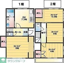 ハイツ江添 4DKの間取図画像