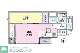 八王子市千人町2丁目アパート 1LDKの間取図画像