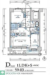 パークキューブ八王子 1SLDKの間取図画像
