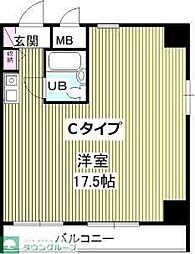 メゾンドノア大和田 ワンルームの間取図画像