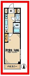 リトルアージュ 1Kの間取図画像
