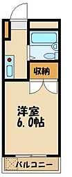 ライブスクエア ワンルームの間取図画像