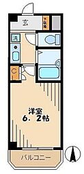 エミネンス聖蹟 1Kの間取図画像