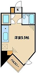 ドミトリー原町田 ワンルームの間取図画像