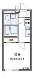 クレイノ幸 3階1Kの間取り