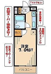 リファインド和田 3階1Kの間取り