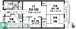 多摩ニュータウンブランニュー別所4 3LDKの間取図画像