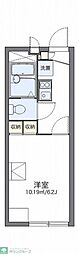 レオパレスPlutone 1Kの間取図画像