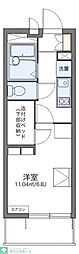 レオパレスMEGU2010 1Kの間取図画像