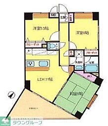 ボヌール 3LDKの間取図画像