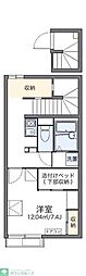 レオパレスブライトセゾン 1Kの間取図画像