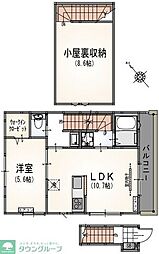 サンライズ町田 1LDKの間取図画像