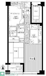 ステイツ府中けやき通り 1SLDKの間取図画像