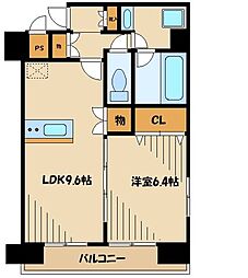 K-フィネッサ 1LDKの間取図画像