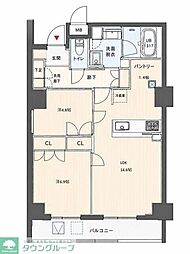 Evergreen 2LDKの間取図画像