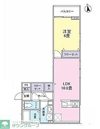 フォルトナ 1LDKの間取図画像