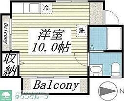 レアーレ 3階ワンルームの間取り