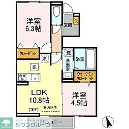 間取図画像 2LDK
