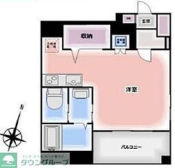 b’CASA　三郷中央 2階ワンルームの間取り