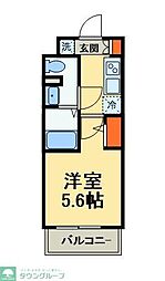 間取図画像 1K