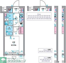 GENOVIA天王台 0506 5階1Kの間取り