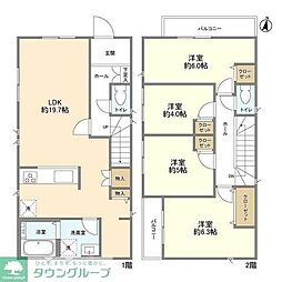 Kolet市川本北方#02 4LDKの間取り