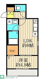 リーヴェル新小岩プレミオ 301 3階1LDKの間取り
