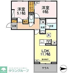 間取図画像 2LDK