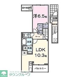 MALIBU(マリブ) 1LDKの間取図画像