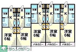 ソルブラン松戸 1Kの間取図画像