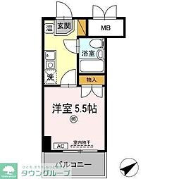 コンフォール小泉 1Kの間取図画像