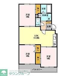 ヴェラクレスト弐番館 3LDKの間取図画像