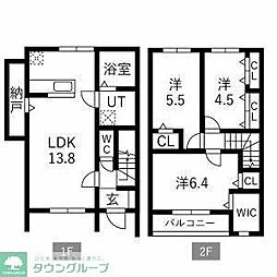 Grand Terrace 野々下 3LDKの間取図画像
