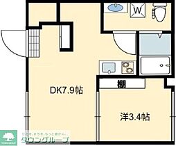 Nestia 1DKの間取図画像