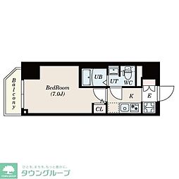 S-RESIDENCE松戸 1Kの間取図画像