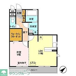 エスペランサ 1LDKの間取図画像
