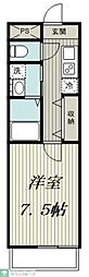 フォレスト・コート 1Kの間取図画像