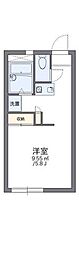 レオパレス北初富 1Kの間取図画像