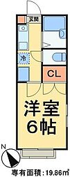 アルタ・ユーカリ 1Kの間取図画像