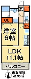 フェアリーシャトー 1LDKの間取図画像