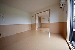 東武越生線 一本松駅 徒歩12分の賃貸アパート 1階2LDKのリビング/ダイニング