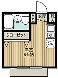 ホワイトハイツ ワンルームの間取図画像