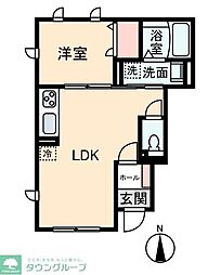 ハイムデポ 1LDKの間取図画像