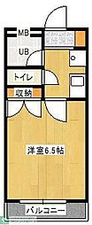 ヴィラ千倉 1Kの間取図画像