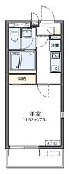 JR中央線 国立駅 徒歩14分の賃貸マンション 2階1Kの間取り